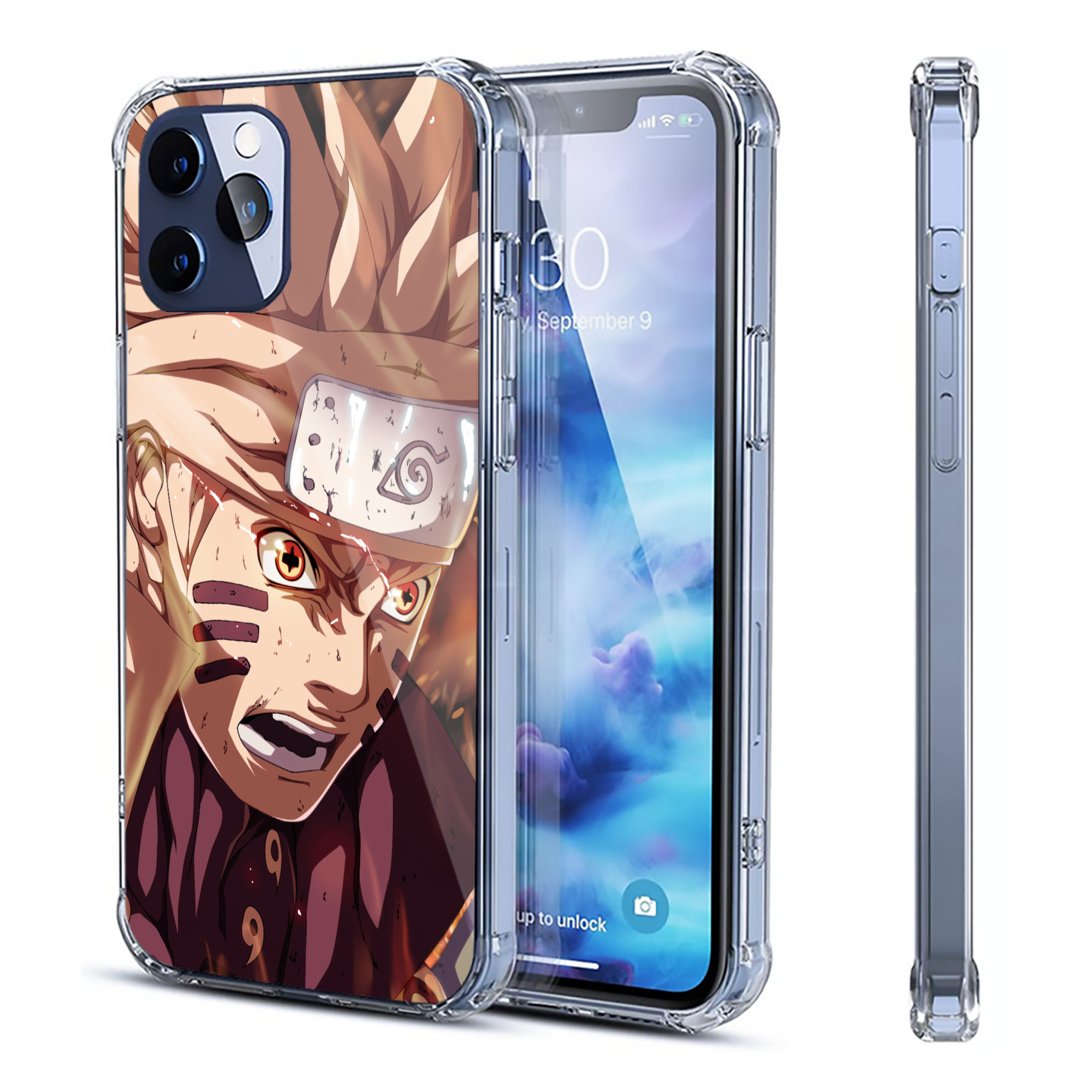 （画像用） NARUTO -ナルト- NARUTO -ナルト- 疾風伝 【iPhone 12シリーズ対応】透明スマホケース（クリアソフトケース）